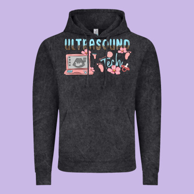 Ultrasound Tech Vintage Hoodie Designed By Maliassmallbusiness