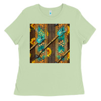 Matcha aztec and sunflowers Ladies Tee - BundleAndBundleShop