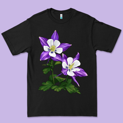 Rocky Mountain Columbine Premium Tee Designed By Lillyallendesigns