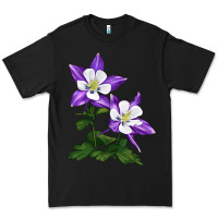 Black rocky mountain columbine Premium Tee - LillyAllenDesigns