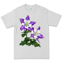 Dove Grey rocky mountain columbine Premium Tee - LillyAllenDesigns