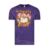 Cloud Purple holly jolly dude Vintage Tee - MaliasSmallBusiness