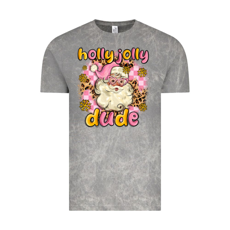 Holly Jolly Dude Vintage Tee by MaliasSmallBusiness | Teevron