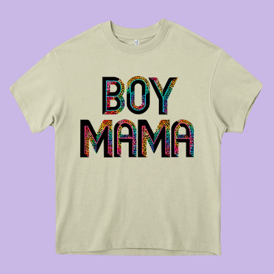 Boy Mama Heavy Core Tee Designed By Jahusdesignshop