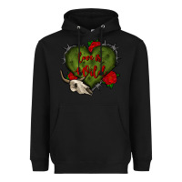 Black love is wild with bullskull olivia Heavyweight Hoodie - OliviaCreatesArt