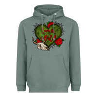 Sage love is wild with bullskull olivia Heavyweight Hoodie - OliviaCreatesArt
