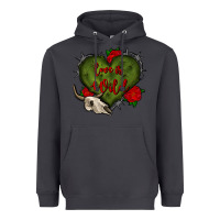 Smoke love is wild with bullskull olivia Heavyweight Hoodie - OliviaCreatesArt