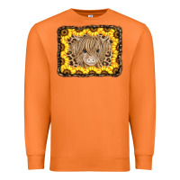 Carrot Baby Cow Leopard Sunflowers Premium Sweatshirt - CowCowDesign