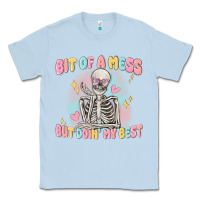 Dusty Blue bit of a mess but doing my best Classic Tee - MaliasSmallBusiness