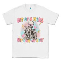 White bit of a mess but doing my best Classic Tee - MaliasSmallBusiness