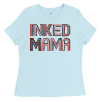 Baby Blue inked mama Ladies Tee - JahusDesignShop
