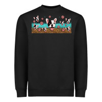 Black french bulldogs Heavyweight Sweatshirt - Jasminsmagicworld