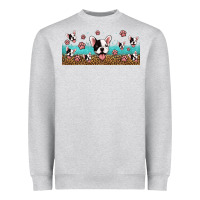 Heather Grey french bulldogs Heavyweight Sweatshirt - Jasminsmagicworld