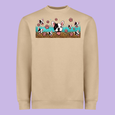 French Bulldogs Heavyweight Sweatshirt Designed By Jasminsmagicworld
