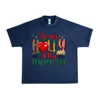 Navy in my holly jolly teacher era Urban Heavy Tee - MaliasSmallBusiness
