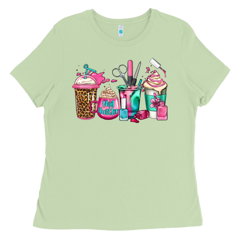 Nail Hustler Coffee Cups Ladies Tee by Jasminsmagicworld | Teevron