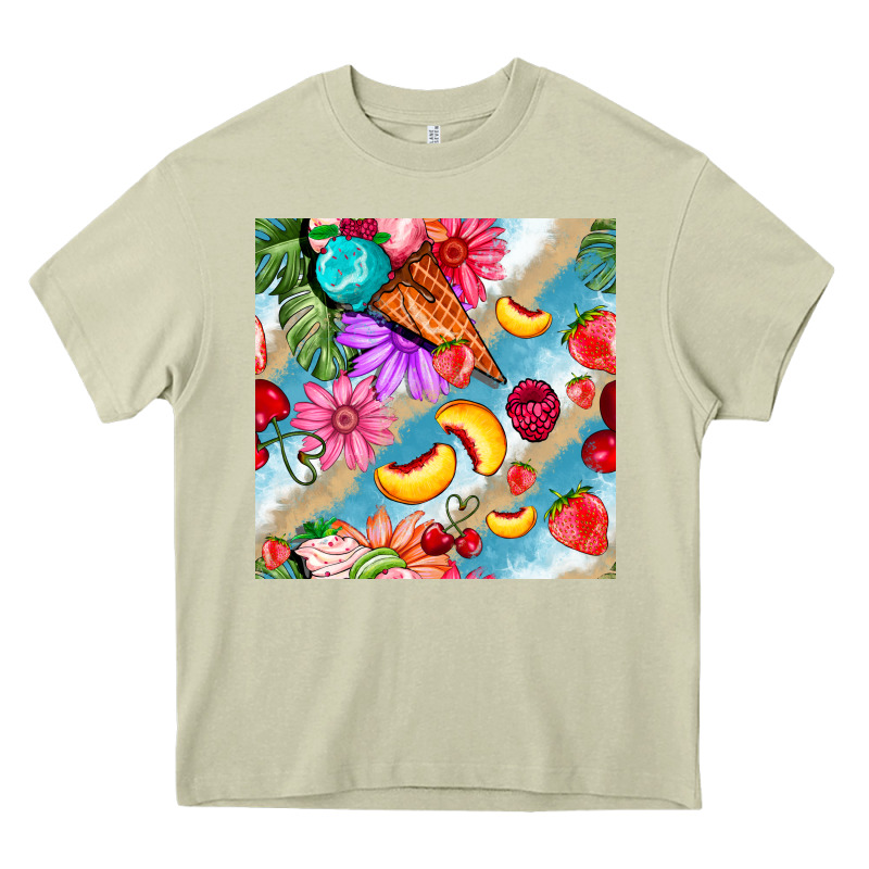 Flowers Ice Cream Fruit Heavy Core Tee by BundleAndBundleShop | Teevron