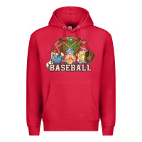 Cardinal Baseball gnomies Premium Hoodie - HowdyJamesFarm