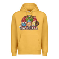 Mustard Baseball gnomies Premium Hoodie - HowdyJamesFarm