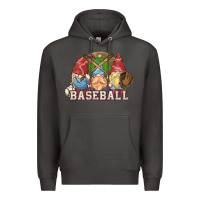 Smoke Baseball gnomies Premium Hoodie - HowdyJamesFarm
