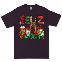 Plum feliz navidad lady of Guadalupe christmas coffee Premium Tee - Jasminsmagicworld