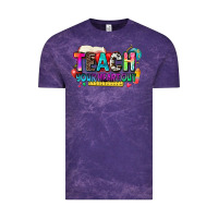 Cloud Purple teach your heart out Vintage Tee - NancyCooperArtShop
