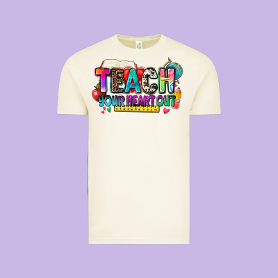 Teach Your Heart Out Vintage Tee Designed By Nancycooperartshop