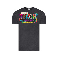 Vintage Black teach your heart out Vintage Tee - NancyCooperArtShop