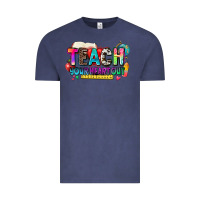 Vintage Denim teach your heart out Vintage Tee - NancyCooperArtShop