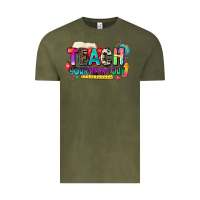 Vintage Olive teach your heart out Vintage Tee - NancyCooperArtShop