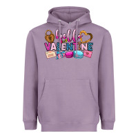 Lavender hello valentine Heavyweight Hoodie - OliviaCreatesArt