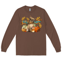 Chestnut Hello Autumn With Chihuahua Dog Long Sleeve Tee - LillyAllenDesigns