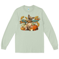 Matcha Hello Autumn With Chihuahua Dog Long Sleeve Tee - LillyAllenDesigns