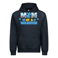 Navy LIL Autism Mom Urban Hoodie - CowhideDigitalArt