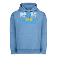 Pigment Pebble Blue LIL Autism Mom Urban Hoodie - CowhideDigitalArt