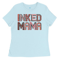 Baby Blue inked mama Ladies Tee - JahusDesignShop