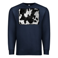 Navy Cowhide Premium Sweatshirt - CowCowDesign