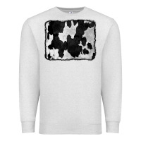 Oatmeal Heather Cowhide Premium Sweatshirt - CowCowDesign