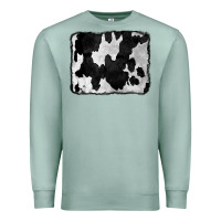 Seafoam Cowhide Premium Sweatshirt - CowCowDesign