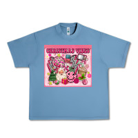 Pebble Blue 3d retro pink christmas vibes Urban Heavy Tee - MaliasSmallBusiness