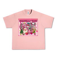 Salmon 3d retro pink christmas vibes Urban Heavy Tee - MaliasSmallBusiness