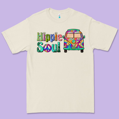 Hippie Soul Caravan Premium Tee Designed By Barkaloodesign