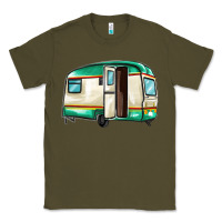 Army Green caravan Classic Tee - MaliasSmallBusiness