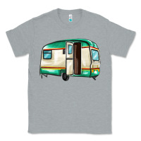 Heather Grey caravan Classic Tee - MaliasSmallBusiness