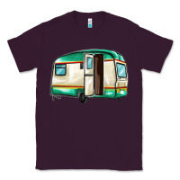 Plum caravan Classic Tee - MaliasSmallBusiness