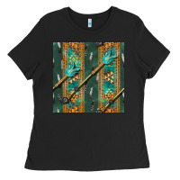 Black aztec and arrow Ladies Tee - BundleAndBundleShop