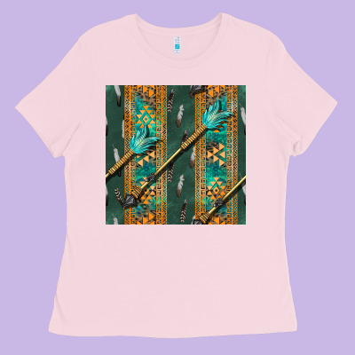 Aztec And Arrow Ladies Tee Designed By Bundleandbundleshop