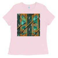 Bubblegum Pink aztec and arrow Ladies Tee - BundleAndBundleShop