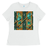 White aztec and arrow Ladies Tee - BundleAndBundleShop