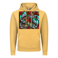 Vintage Mustard floral american football  helmet Vintage Hoodie - NancyCooperArtShop